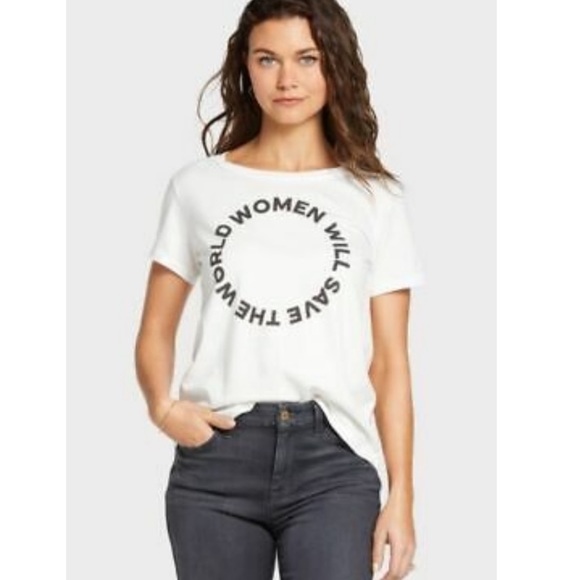 🔥SOL LAS ANGELES🔥ANTHRO WOMEN EMPOWERMENT TEE WHITE T-SHIRT XS/SMALL NWT - Picture 5 of 5